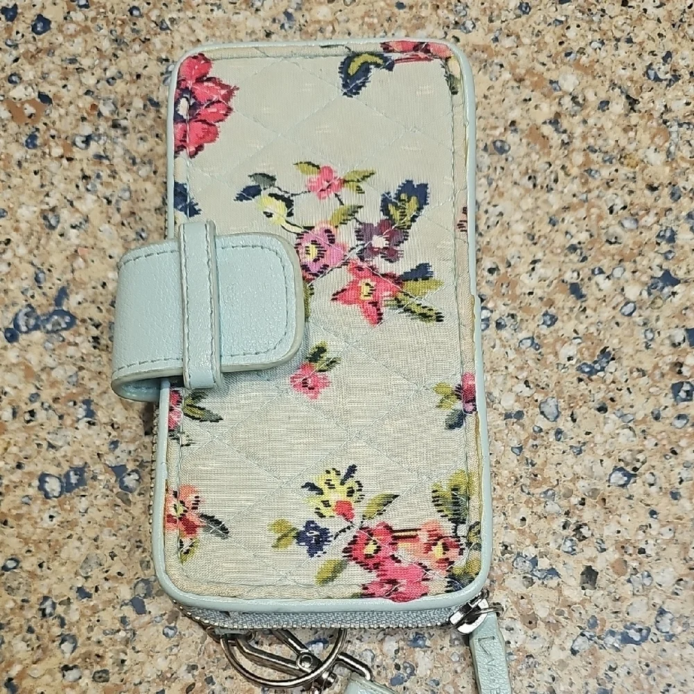 Vera Bradley Floral Quilted Wallet with Strap